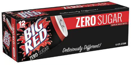 Big Red Zero Sucre USA Soda (Pack de 12 x 0,35l)