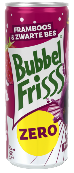 Bubbel Frisss Framboise & Cassis Zéro (pack de 12 x 0,25