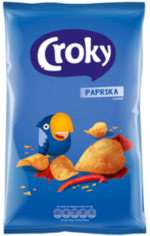 Croky Paprika Crisps (Pack de 12 x 100g)