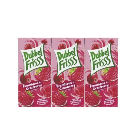 Dubbelfrisss Framboise & Canneberge (Pack de 30 x 0,2l)