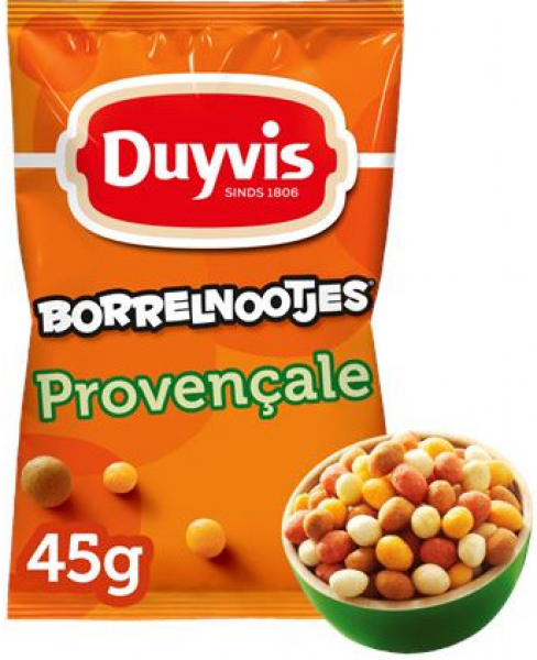 Duyvis Borrelnootjes Provencale (Pack de 20 x 45g)