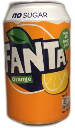 Fanta Orange Sans Sucre (Pack de 24 x 0,33l)