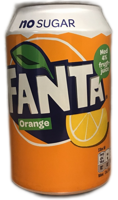 Fanta Orange Sans Sucre (Pack de 24 x 0,33l)