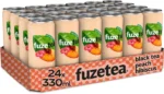 Fuze Tea Thé Noir Pêche Hibiscus (Pack de 24 x 0,33l)