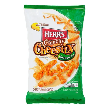 Herr's Crunchy CheestiX Jalapeño Flavored Snacks (227g)