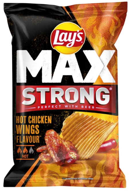 Lay's Max Chips Strong Chicken Wings (Pack de 9 x 150g)