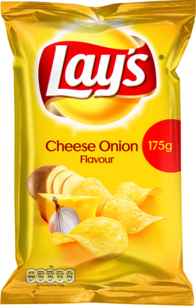 Lay's Fromage oignon Crisps (Pack de 8 x 175g)