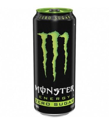 Monster Energy Zéro Sucre Vert Régulier (Pack de 12 x 0,5l)