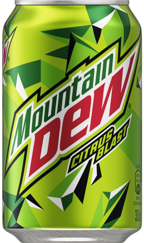 Mountain Dew Blast Citron Vert (Pack de 24 x 0,33l)