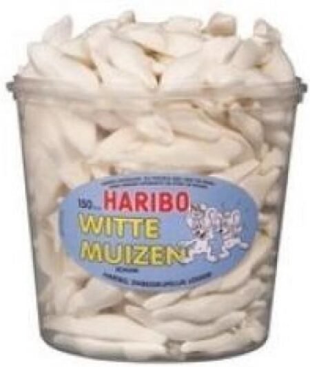 Silo de souris blanches Haribo (1.050g)