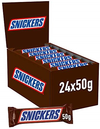 Barres Snickers (Pack de 24 x 50g)