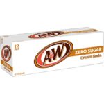 A&W USA Zero Sucre Soda Crème (Pack de 12 x 0,35l)