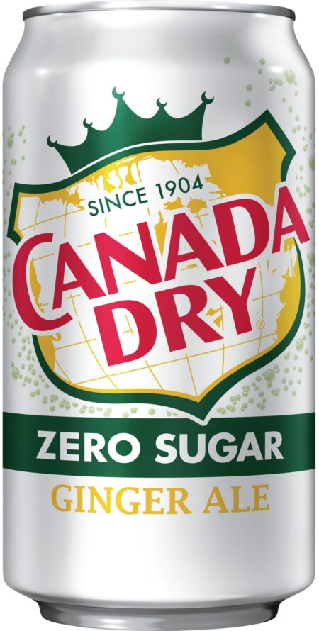 Canada Dry USA Ginger Ale Zero Sucre (12 can de 0,35l)