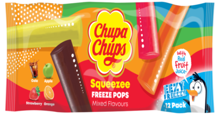 Chupa Chups Bonbons Squeezee Freeze (Pack de 12 x 45g)