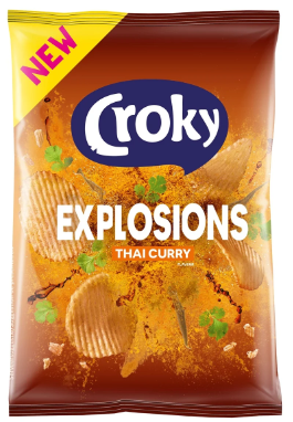 Croky Explosions Thai Curry (Pack de 20 x 40g)