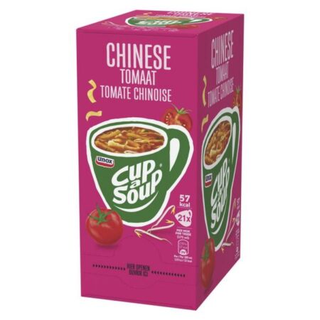 Unox Cup a Soup Soupe chinoise à la tomate (Pack de 21 x 17g)