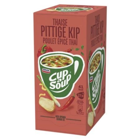 Unox Cup a Soup Soupe Thai Poulet Epicé (Pack de 21 x 12g)