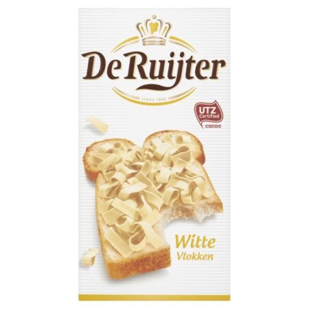 De Ruijter Chocoladevlokken Wit (Pack de 4 x 300g)