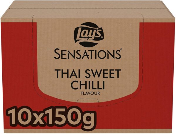 Lay's Sensations Thai Chips au Piment Doux (Pack de 10 x 150)