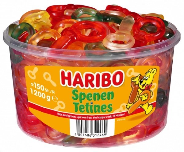 Sucette Haribo Spenen Silo (1.200g)