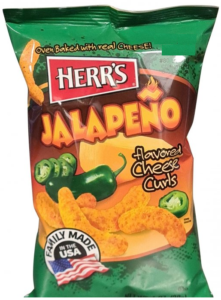 Boucles de fromage aromatisées au jalapeno Herr's (198g)