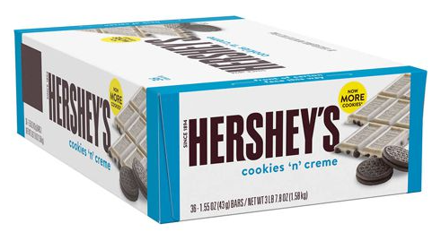 Hershey's Cookies 'n' Creme (Pack de 36 x 43g)
