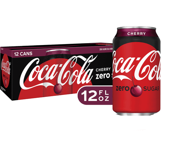 Coca Cola USA Cerise Zero Sucre (Pack de 12 x 0,35l)