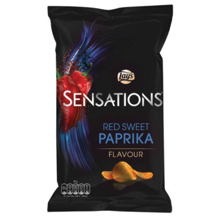 Lay's Sensations Chips au paprika rouge doux (Pack de 10 x 150g)