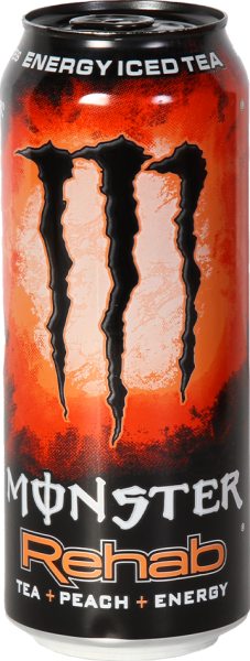 Monster Energy Rehab Thé à la pêche (Pack de 12 x 0,5l)