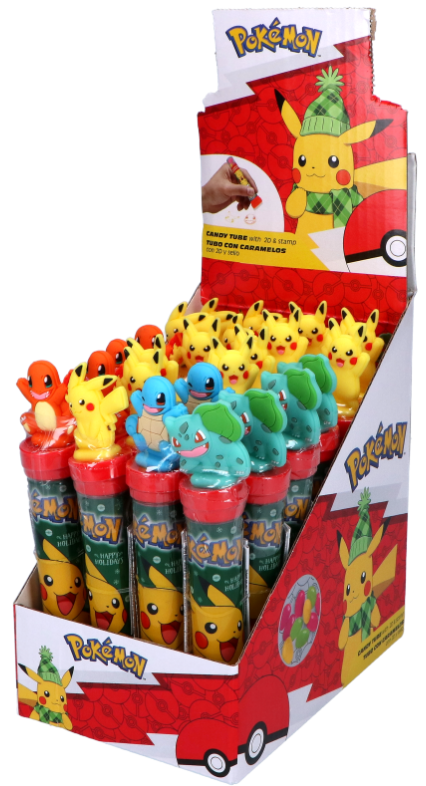 Bonbons à la gelée Pokémon avec timbres (Pack de 24 x 8g)
