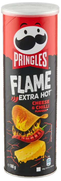 Pringles Flame Fromage & Piment (Pack de 9 x 160g)