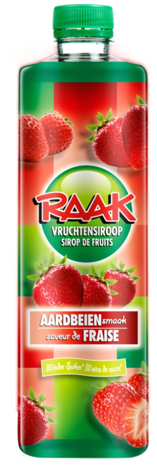 Sirop de fraise Raak Aardbeien (Pack de 6 x 0,75l)