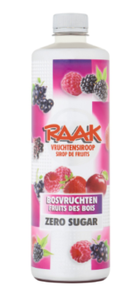 Raak Bosvruchten Zero (Pack de 6 x 0,75l) sirop de fruits des bois sans sucre