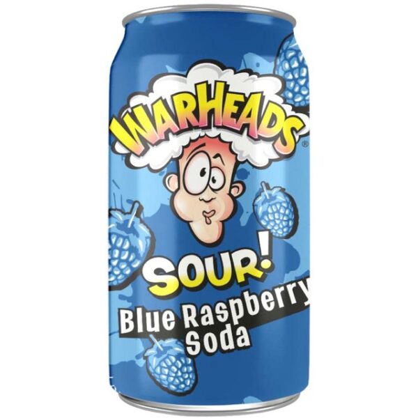 Warheads USA soda acide à la framboise bleue (Pack de 12 x 0,35l)