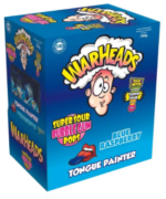 Warheads Sucettes Super Acides à La Framboise Bleue (100 pièces)