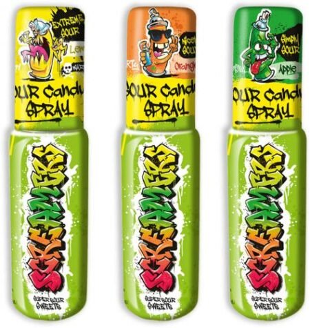 ZED Candy Screamers Sour Candy Spray (Pack de 24 x 30ml)