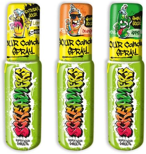 ZED Candy Screamers Sour Candy Spray (Pack de 24 x 30ml)