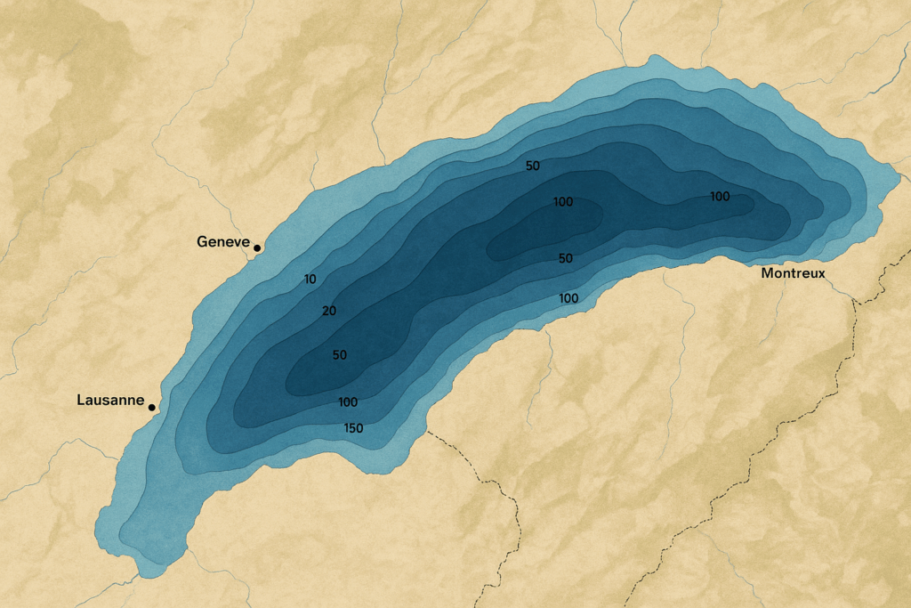 cartographie lac léman