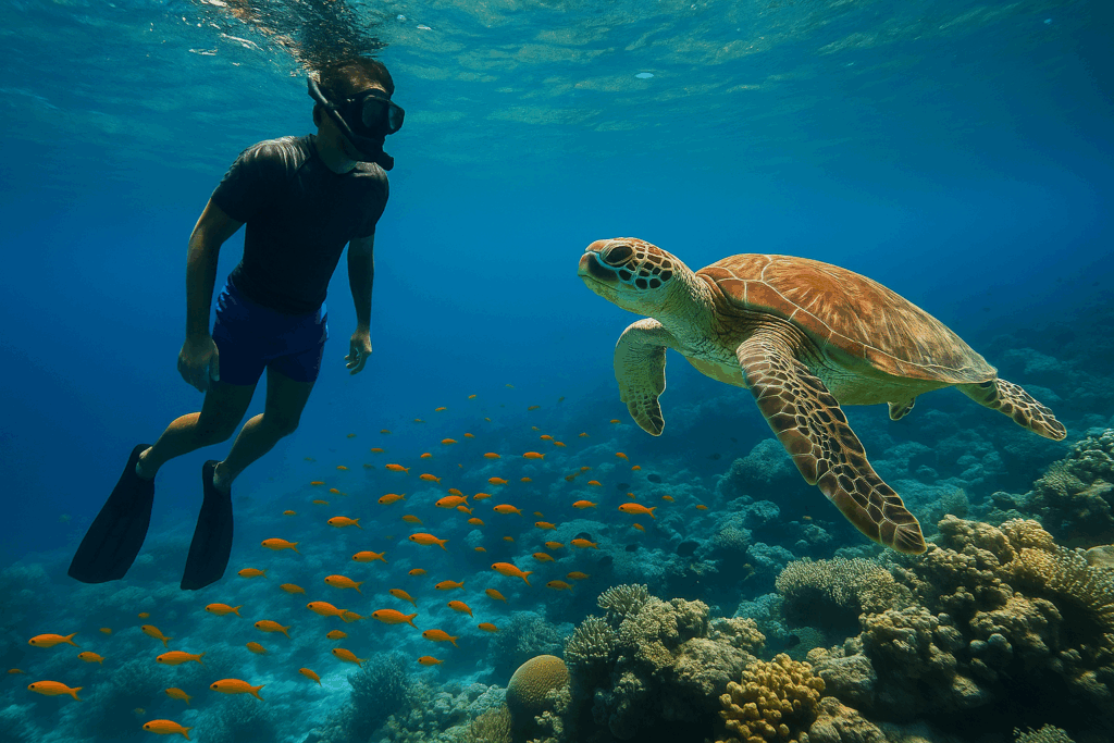 snorkeling cap vert