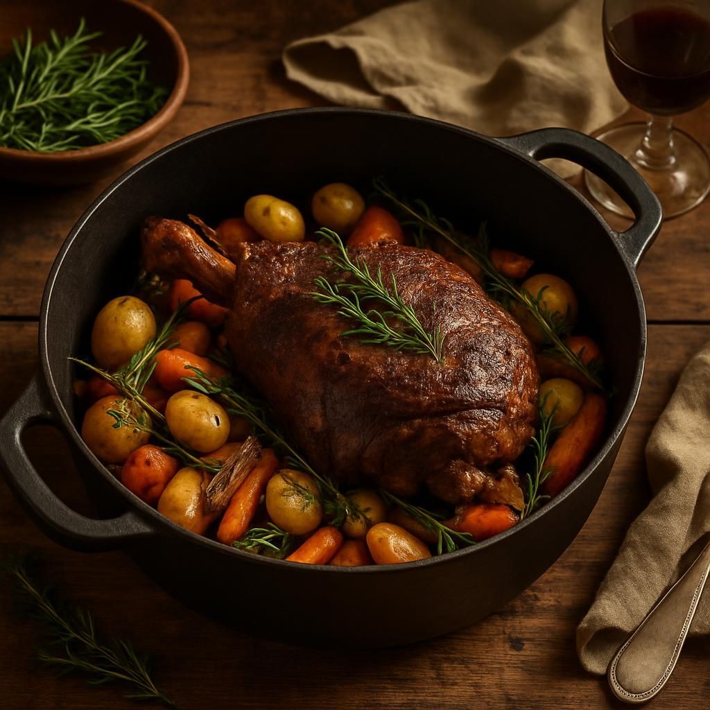 Découvrez une recette facile de cuissot de chevreuil mijoté en cocotte en fonte. Profitez d’un plat gourmand, tendre et savoureux, idéal pour régaler vos convives lors de repas festifs !