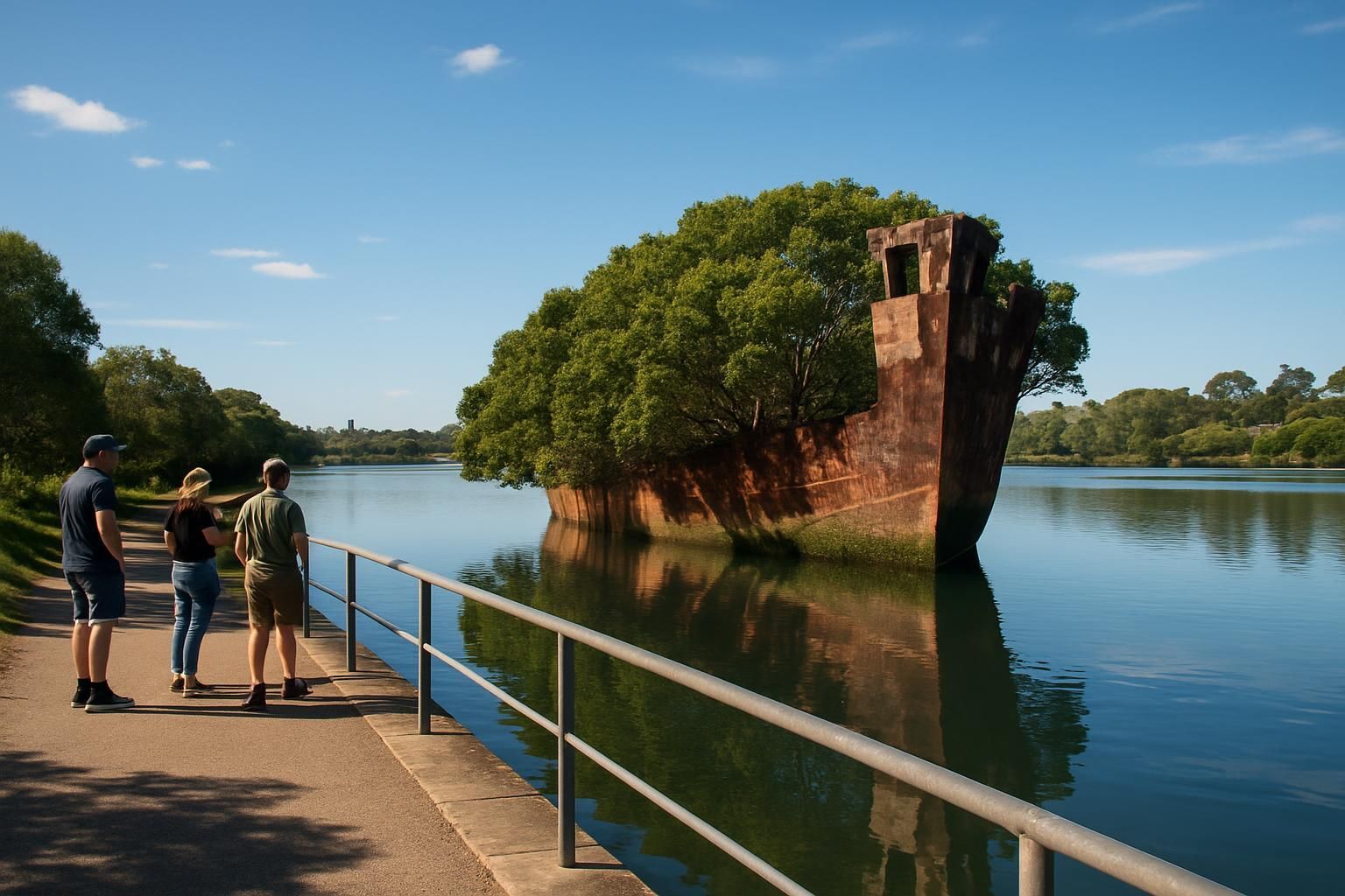 Découvrez la Forêt Flottante de Sydney à travers l’épave du SS Ayrfield, un ancien cargo transformé en île végétale spectaculaire. Explorez ce site emblématique et son paysage unique où nature et histoire s’entrelacent.