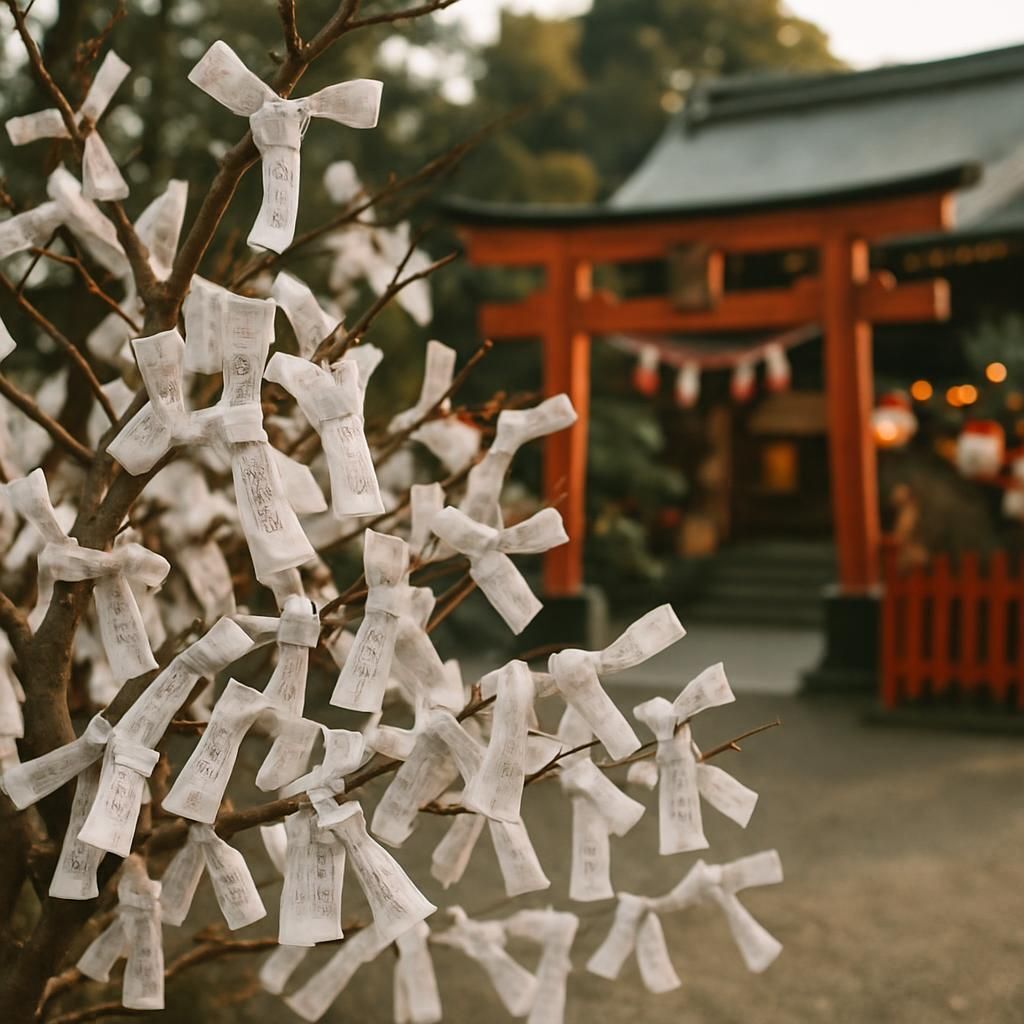 Découvrez l’Omikuji, la tradition japonaise du tirage de la fortune. Explorez son histoire, ses étapes et sa signification dans la culture japonaise contemporaine.