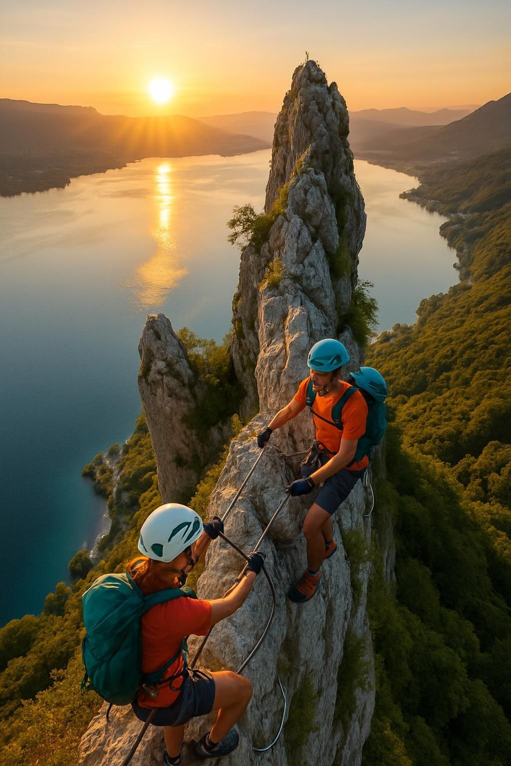 Découvrez la Via Ferrata Dent du Chat, une aventure vertigineuse offrant un panorama exceptionnel sur le lac du Bourget. Parcours sécurisé, vues imprenables et sensations inoubliables pour les amateurs de nature et de sport.
