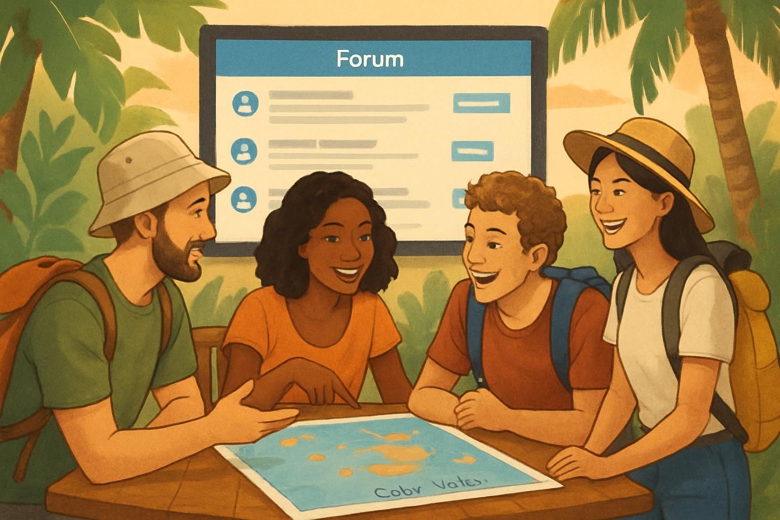 Participez au Forum Cap Vert pour échanger des conseils, partager vos expériences et poser vos questions sur les voyages au Cap Vert. Une communauté passionnée pour préparer votre séjour en toute sérénité.