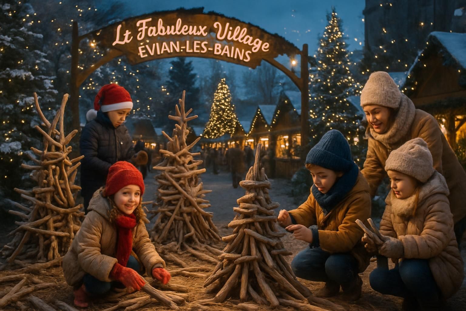 Découvrez le Marché de Noël Magique d'Évian-les-Bains : artisanat unique, animations féériques et gourmandises de fête au cœur d'une ambiance chaleureuse et festive.