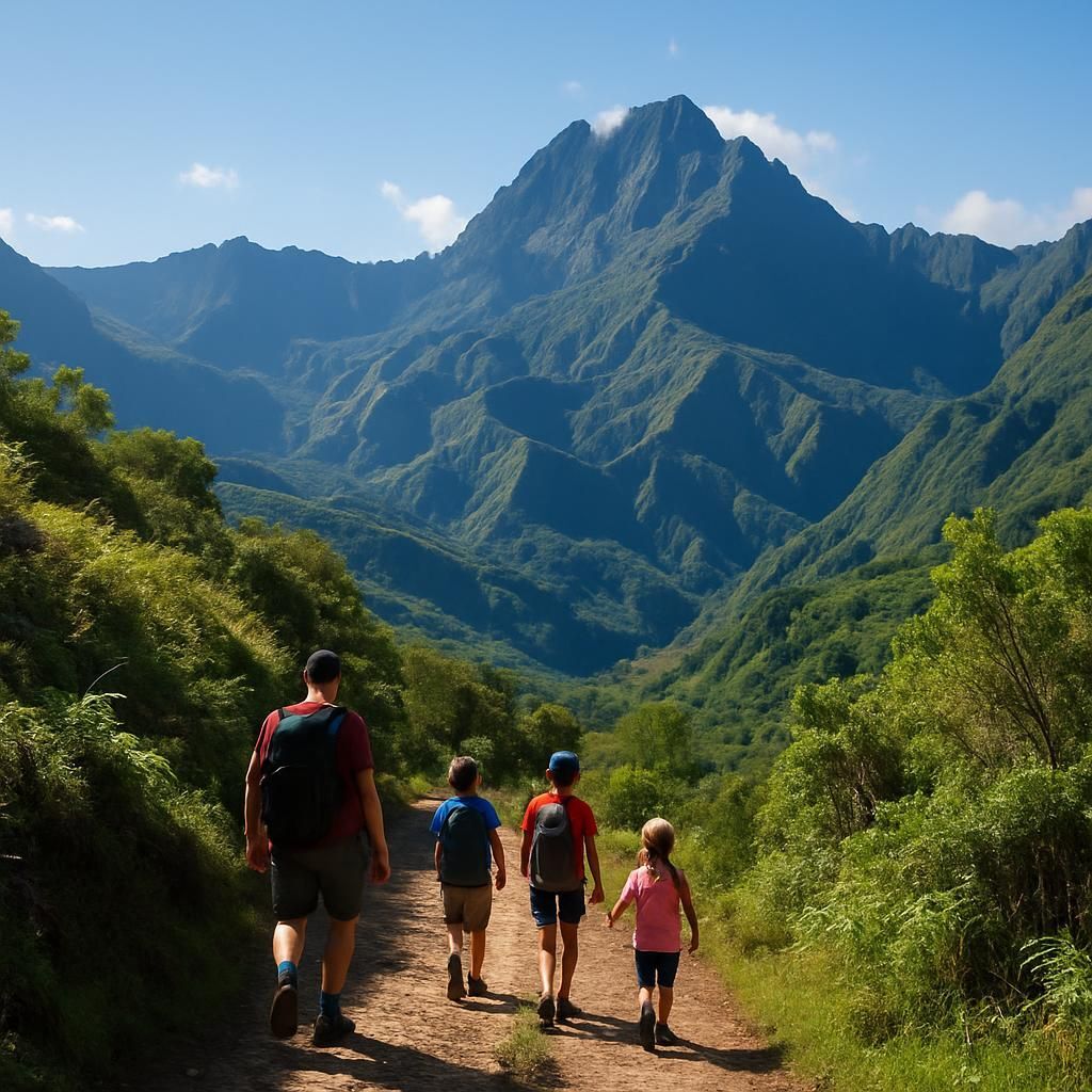 Découvrez nos conseils pratiques et itinéraires adaptés pour une randonnée en famille inoubliable dans le magnifique Cirque de Mafate.
