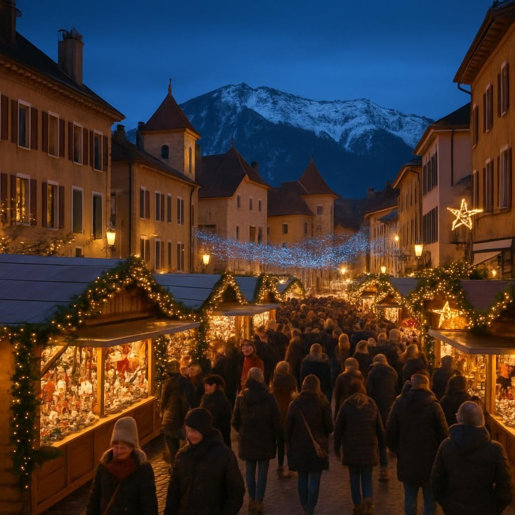 Découvrez les 5 marchés de Noël incontournables en Haute-Savoie pour une ambiance féerique, des produits artisanaux locaux et des animations traditionnelles.